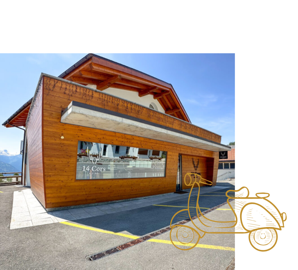 Le restaurant italien le 14 Cors à Crans Montana en Valais