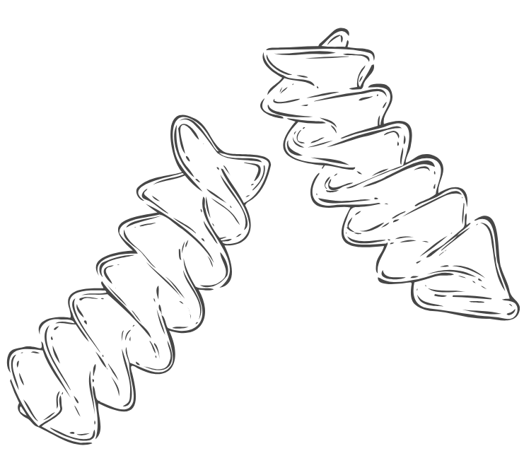 Pates fusilli - illustration