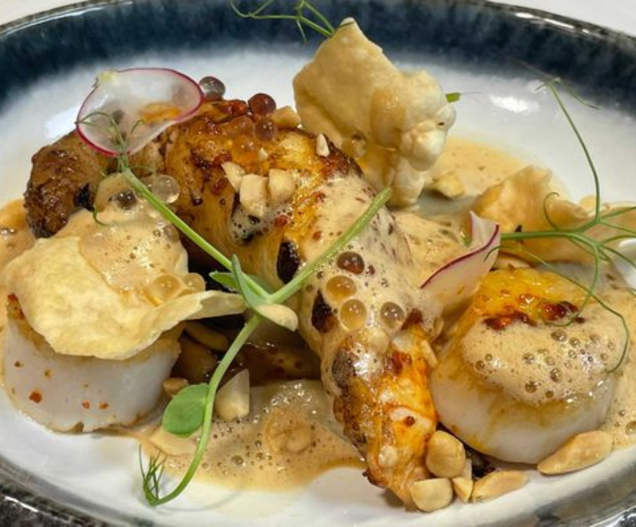 Repas raffiné pour la fête du nouvel an